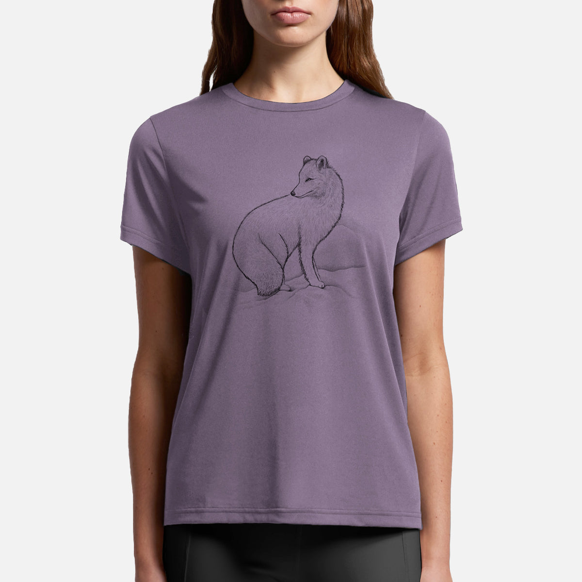 Arctic Fox - Vulpes lagopus - Womens Everyday Maple Tee