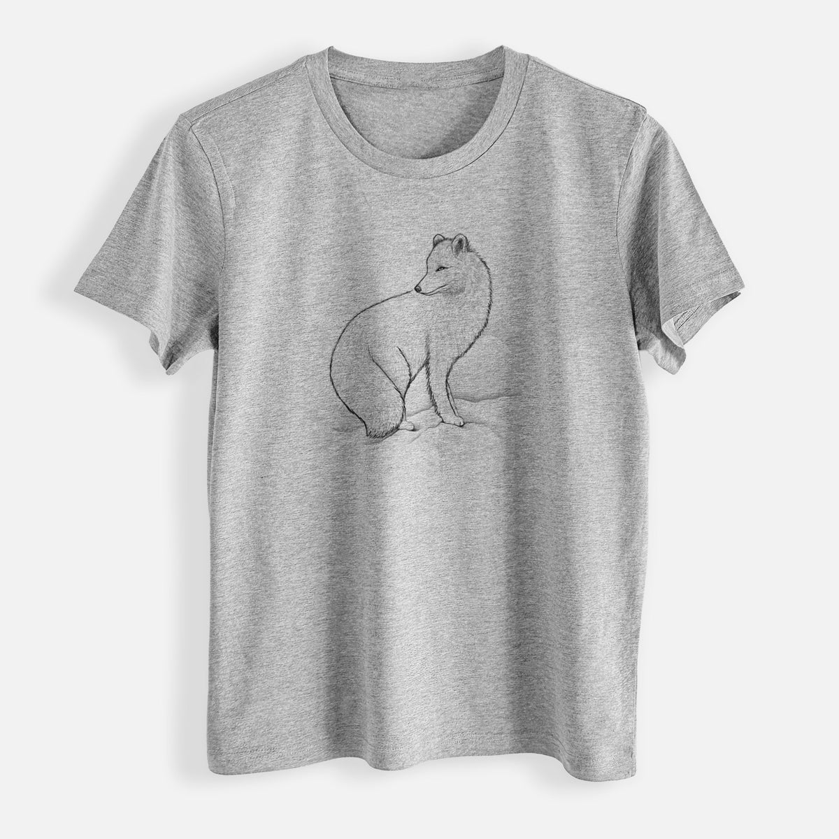 Arctic Fox - Vulpes lagopus - Womens Everyday Maple Tee