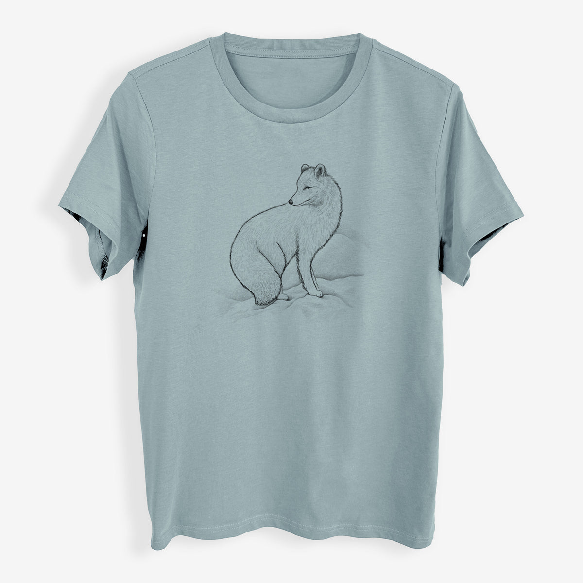 Arctic Fox - Vulpes lagopus - Womens Everyday Maple Tee