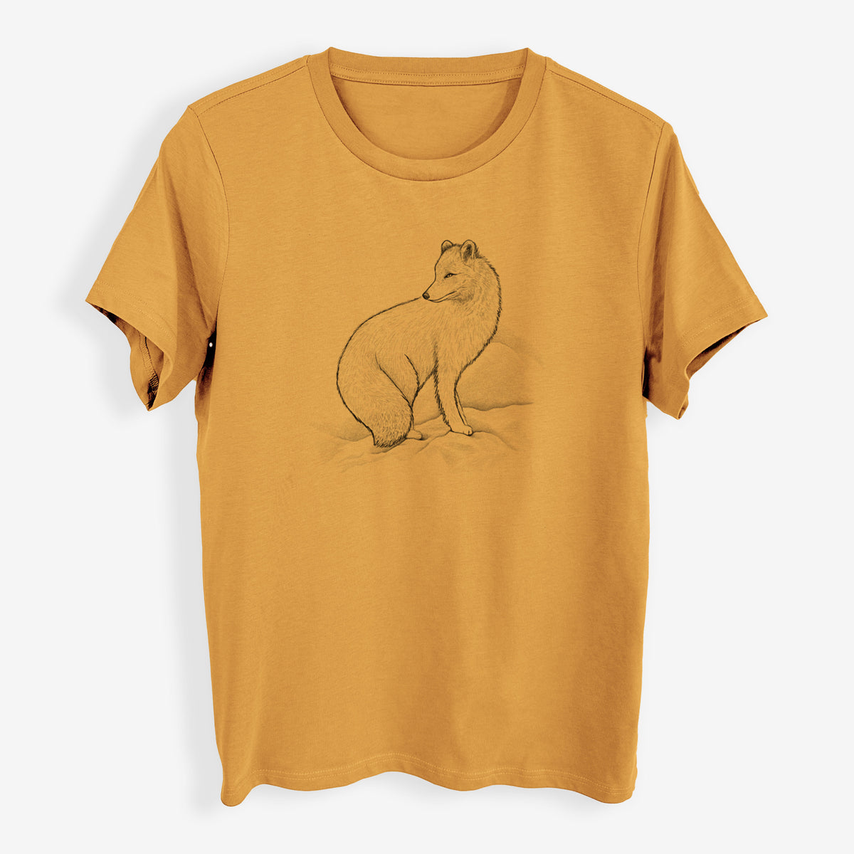 Arctic Fox - Vulpes lagopus - Womens Everyday Maple Tee