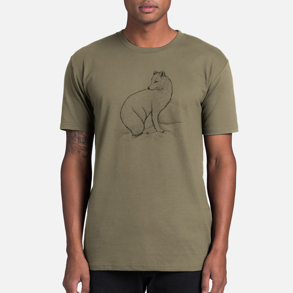 Arctic Fox - Vulpes lagopus - Mens Everyday Staple Tee