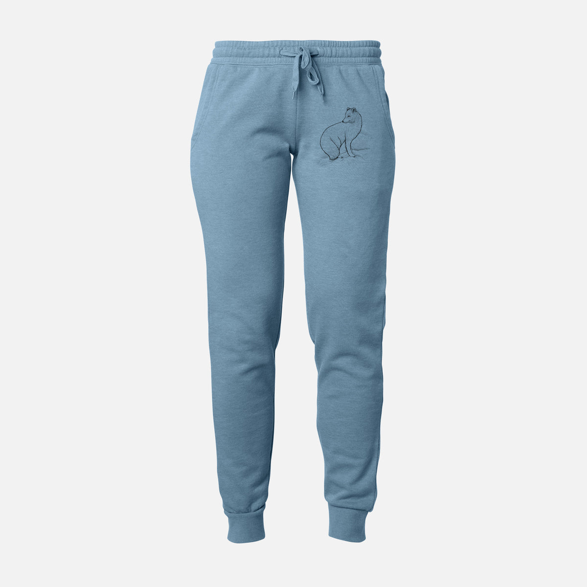 Arctic Fox - Vulpes lagopus - Women&#39;s Cali Wave Jogger Sweatpants