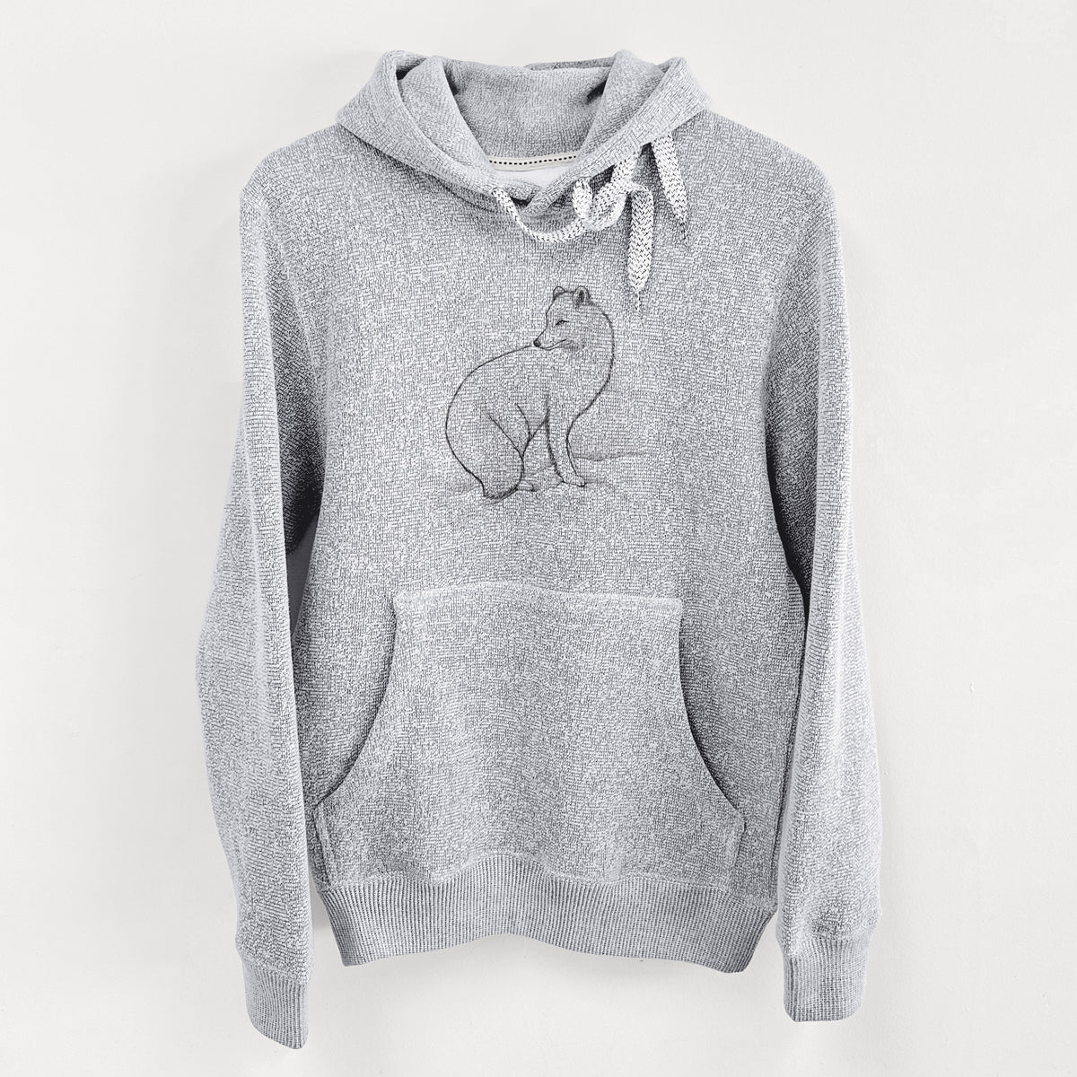 Arctic Fox - Vulpes lagopus - Knit Hoodie