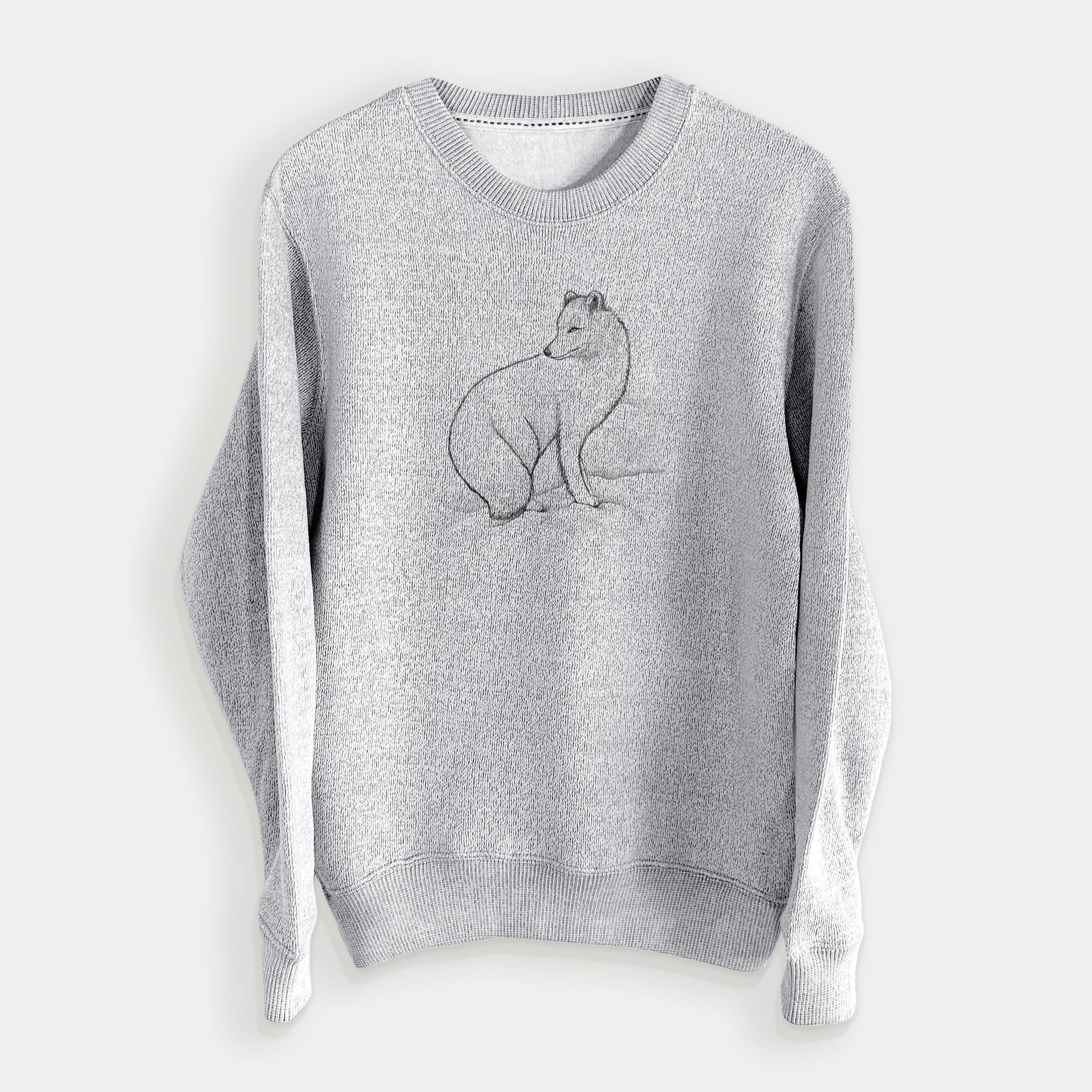 Arctic Fox - Vulpes lagopus - Knit Sweatshirt