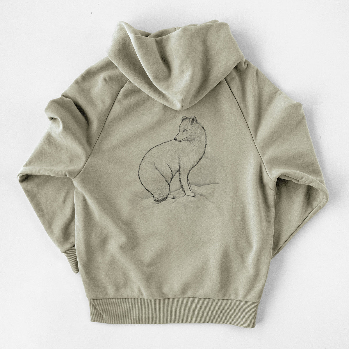 Arctic Fox - Vulpes lagopus - UltraLuxe Heavyweight French Terry Hoodie