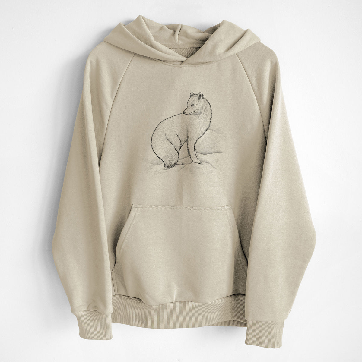Arctic Fox - Vulpes lagopus - UltraLuxe Heavyweight French Terry Hoodie