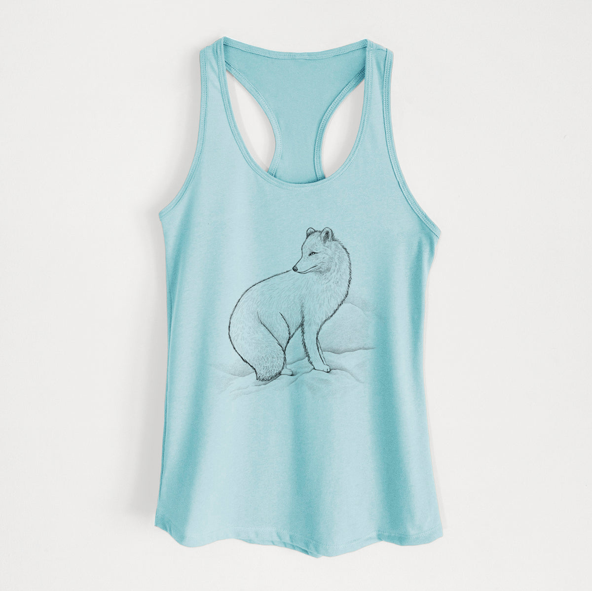 Arctic Fox - Vulpes lagopus - Women&#39;s Racerback Tanktop