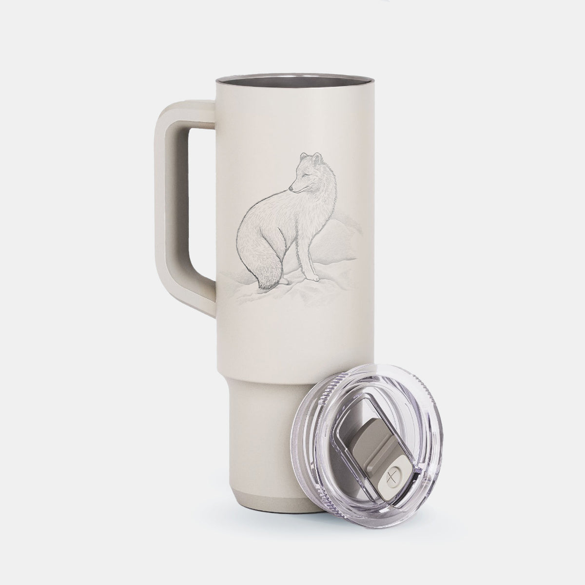 Arctic Fox - Vulpes lagopus - 40oz Skinny Recharge Tumbler