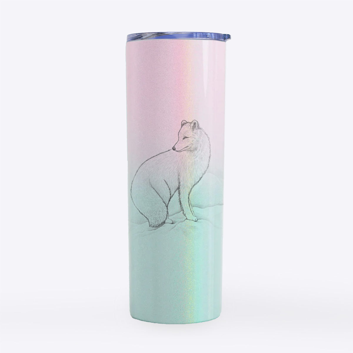 Arctic Fox - Vulpes lagopus - 20oz Skinny Tumbler