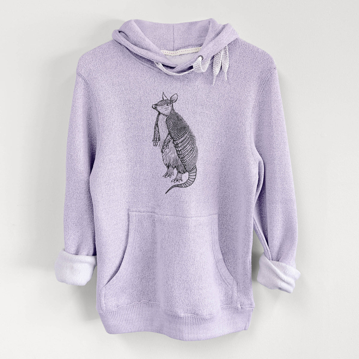 Nine-Banded Armadillo - Dasypus novemcinctus - Knit Hoodie