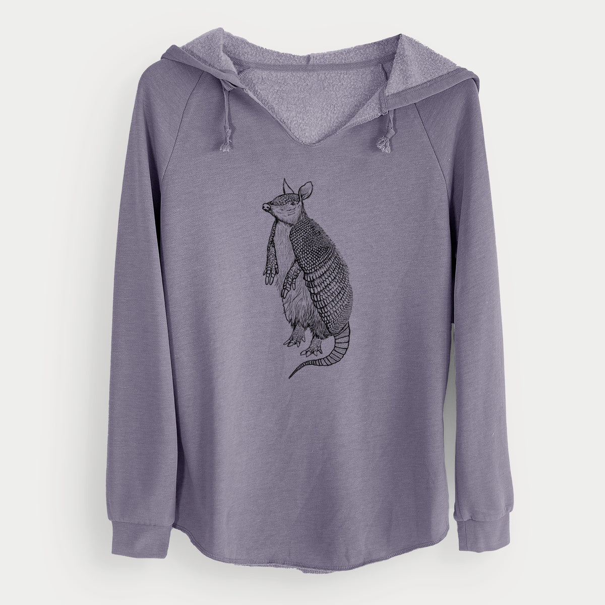 Nine-Banded Armadillo - Dasypus novemcinctus - Cali Wave Hooded Sweatshirt