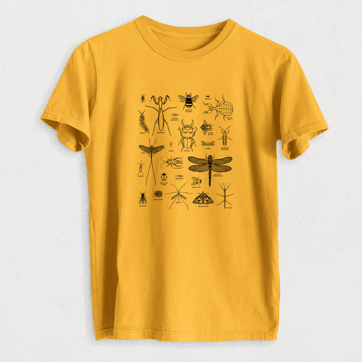 Chart of Arthropods/Insects - Heavyweight Men&#39;s 100% Organic Cotton Tee