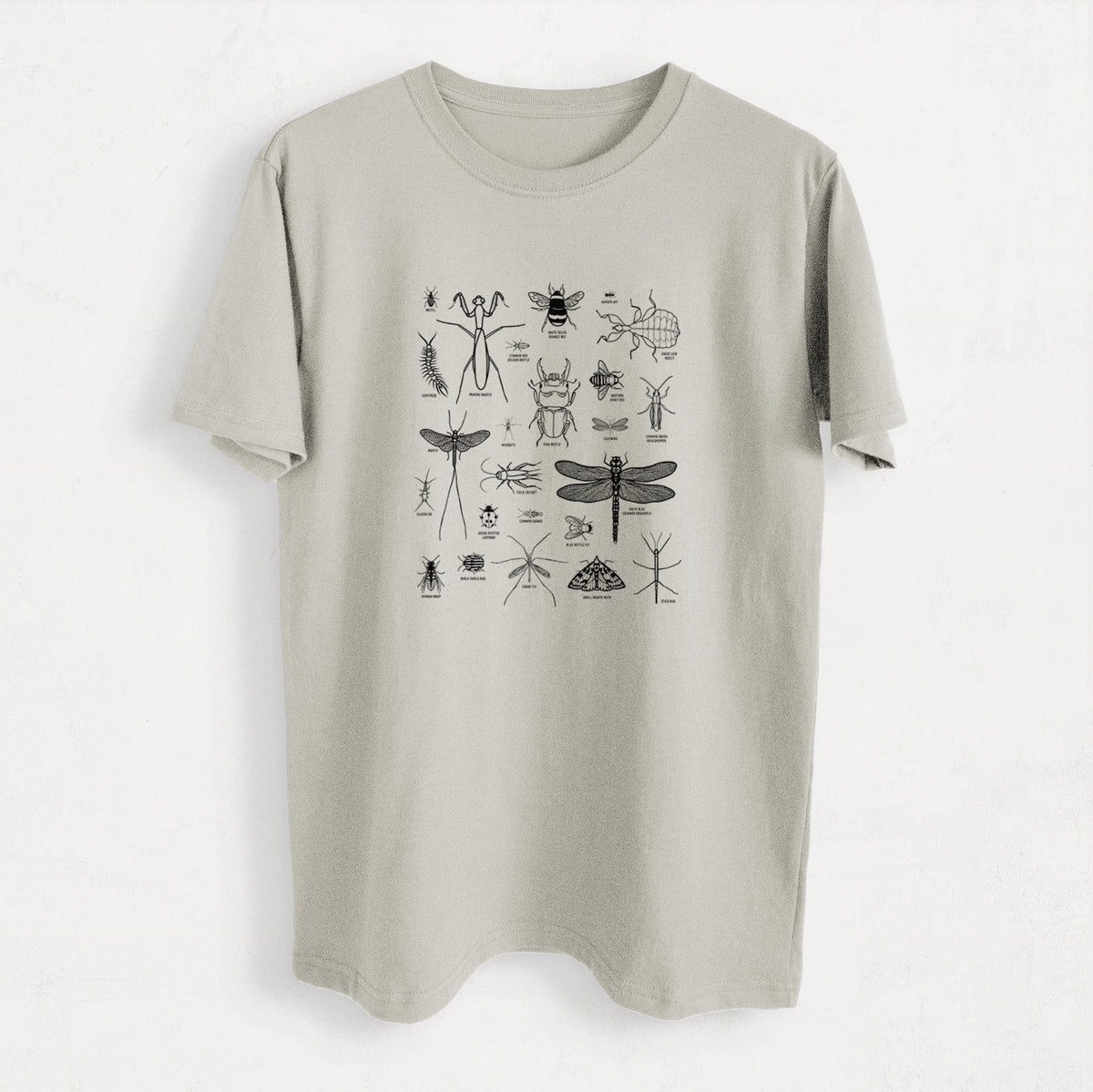 Chart of Arthropods/Insects - Heavyweight Men&#39;s 100% Organic Cotton Tee