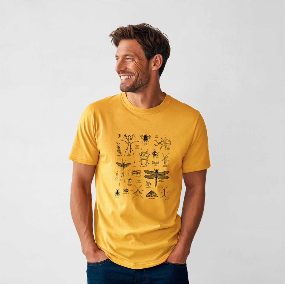 Chart of Arthropods/Insects - Heavyweight Men&#39;s 100% Organic Cotton Tee