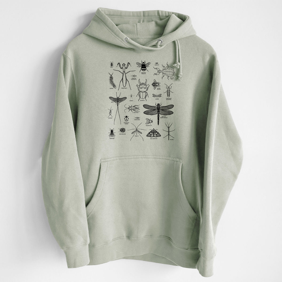 Chart of Arthropods/Insects - Heavyweight Fleece Hoodie