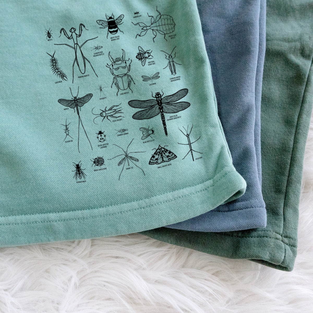 Chart of Arthropods/Insects - Unisex Pigment Dyed Shorts