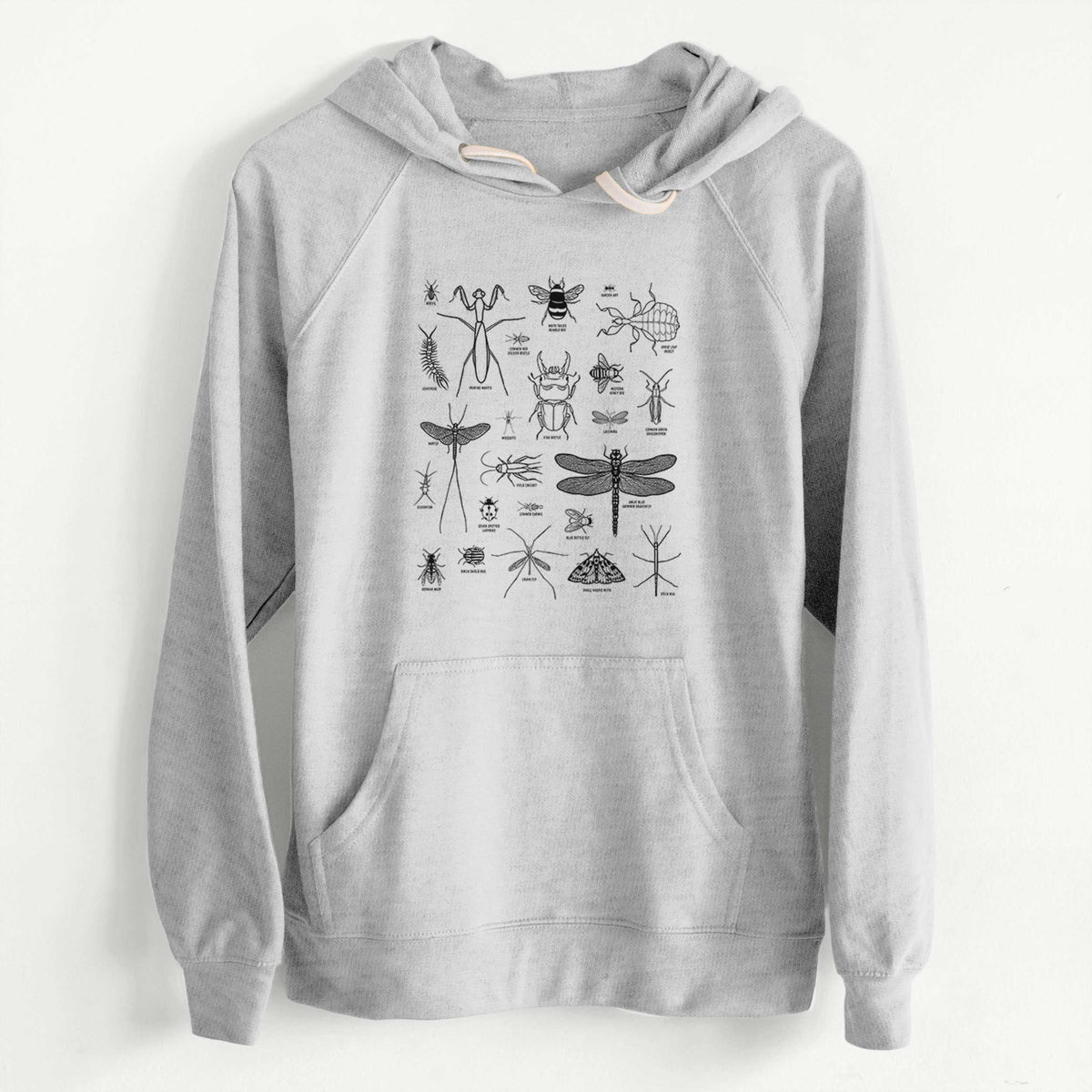 CLEARANCE - Chart of Arthropods/Insects  - Unisex Slim Fit Loopback Terry Hoodie