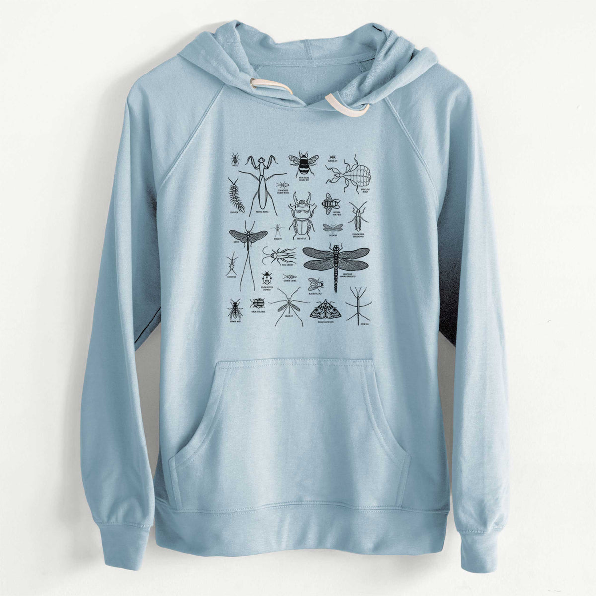 CLEARANCE - Chart of Arthropods/Insects  - Unisex Slim Fit Loopback Terry Hoodie