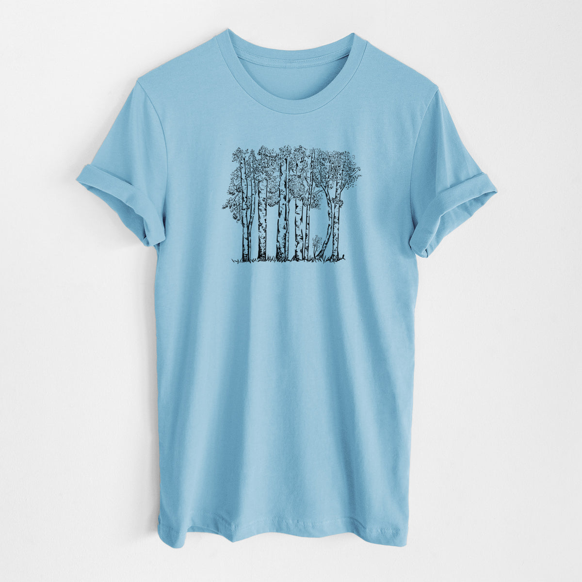 Quaking Aspens - Populus tremuloides - Lightweight 100% Cotton Unisex Crewneck