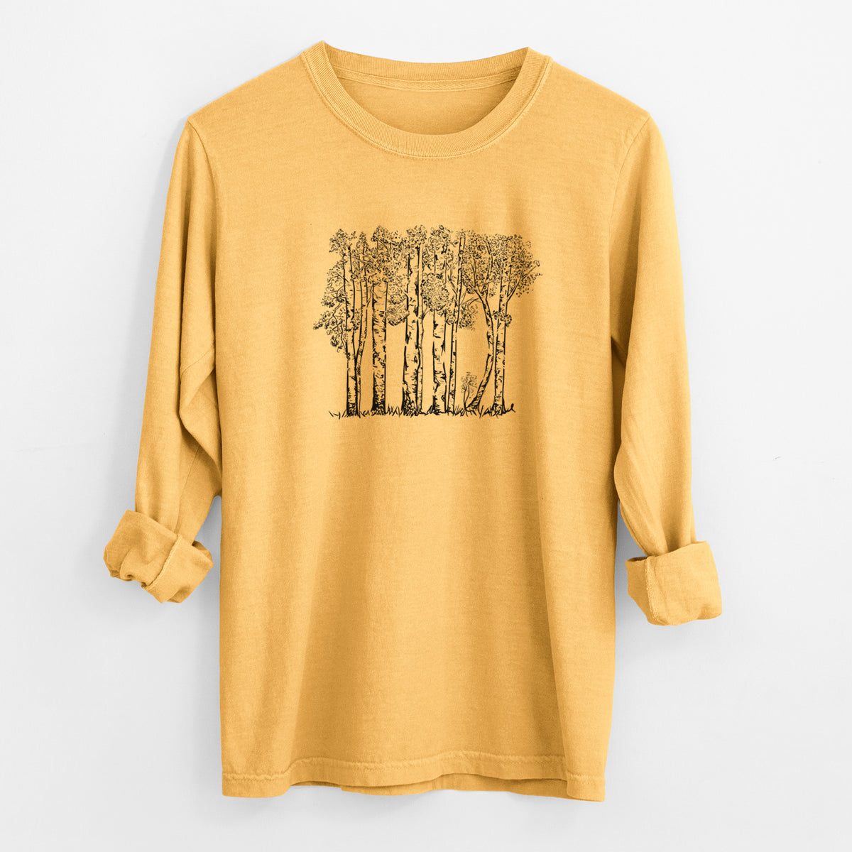 Quaking Aspens - Populus tremuloides - Unisex Comfort Colors 100% Cotton Long Sleeve