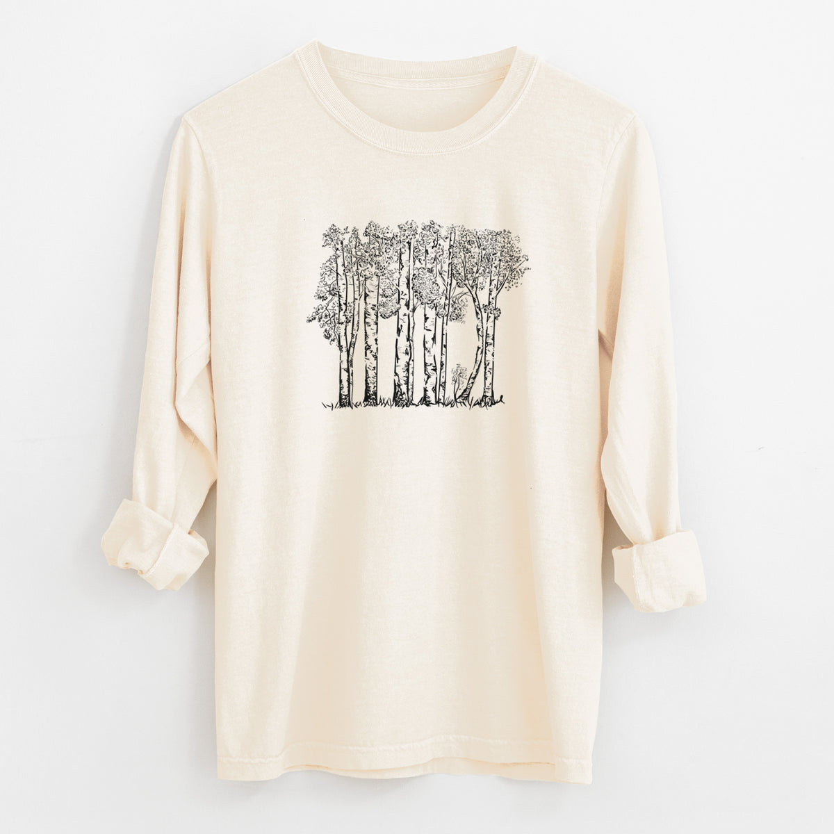 Quaking Aspens - Populus tremuloides - Unisex Comfort Colors 100% Cotton Long Sleeve