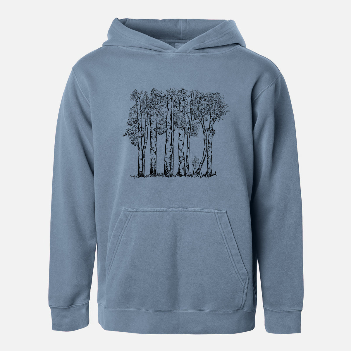 Quaking Aspens - Populus tremuloides - Youth Pigment Dyed Hoodie