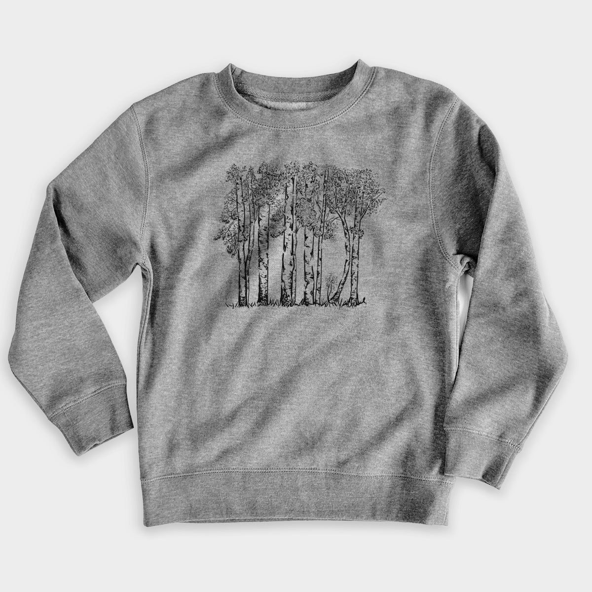 Quaking Aspens - Populus tremuloides - Youth Lightweight Crewneck Sweatshirt