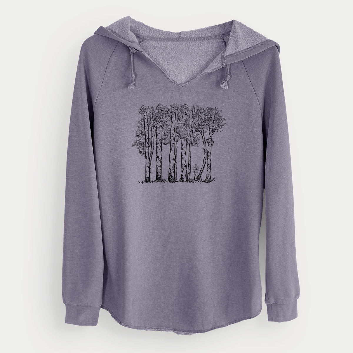 Quaking Aspens - Populus tremuloides - Cali Wave Hooded Sweatshirt