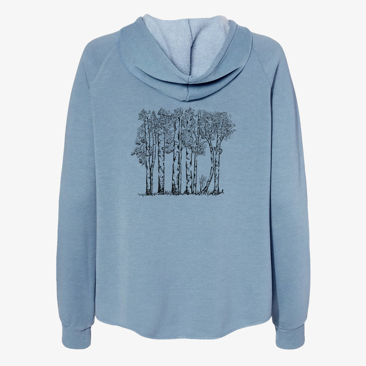 Quaking Aspens - Populus tremuloides - Women's Cali Wave Zip-Up Sweatshirt