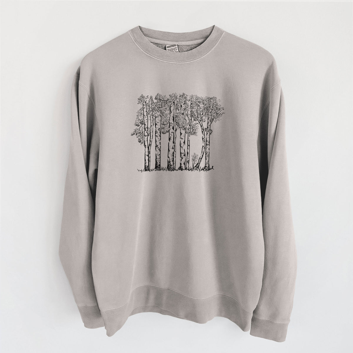 Quaking Aspens - Populus tremuloides - Unisex Pigment Dyed Crew Sweatshirt
