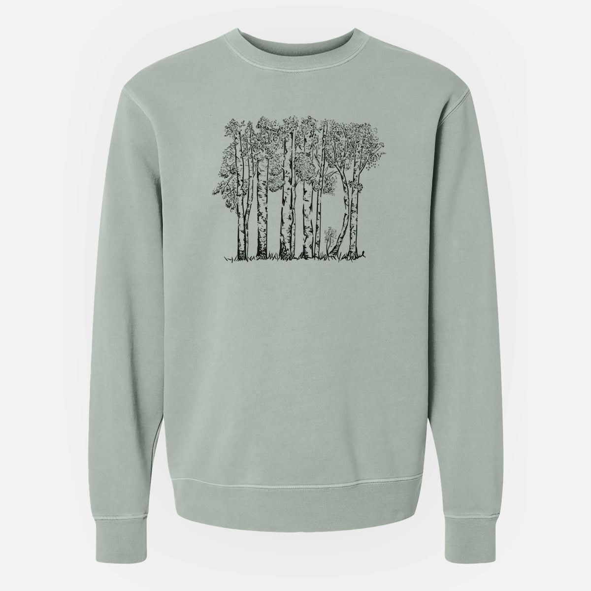 Quaking Aspens - Populus tremuloides - Unisex Pigment Dyed Crew Sweatshirt