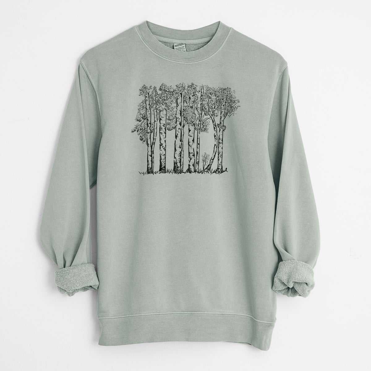 Quaking Aspens - Populus tremuloides - Unisex Pigment Dyed Crew Sweatshirt