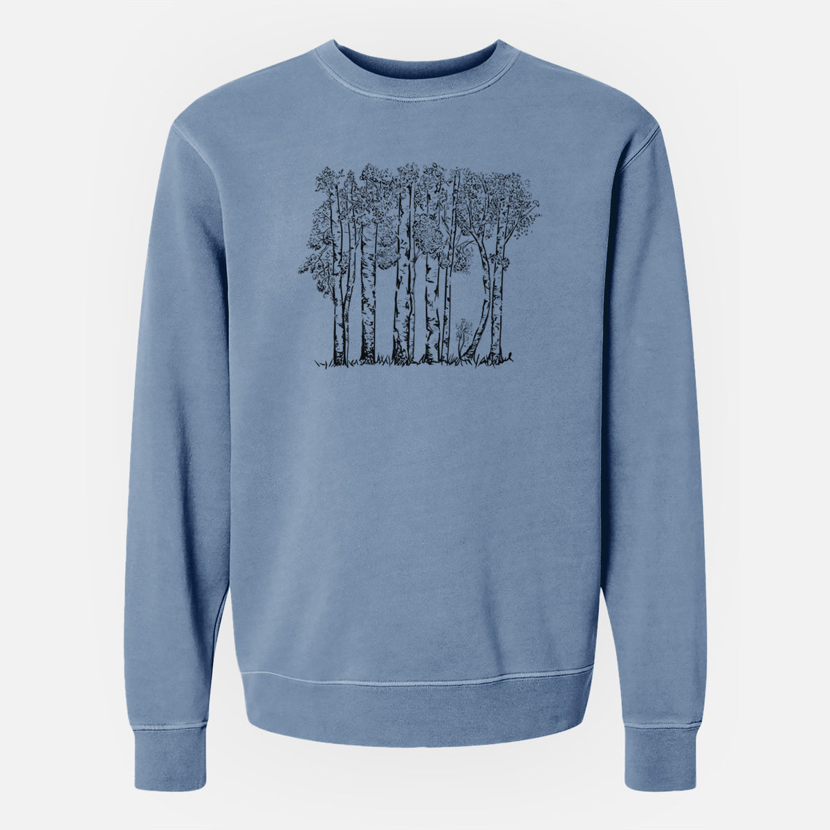 Quaking Aspens - Populus tremuloides - Unisex Pigment Dyed Crew Sweatshirt