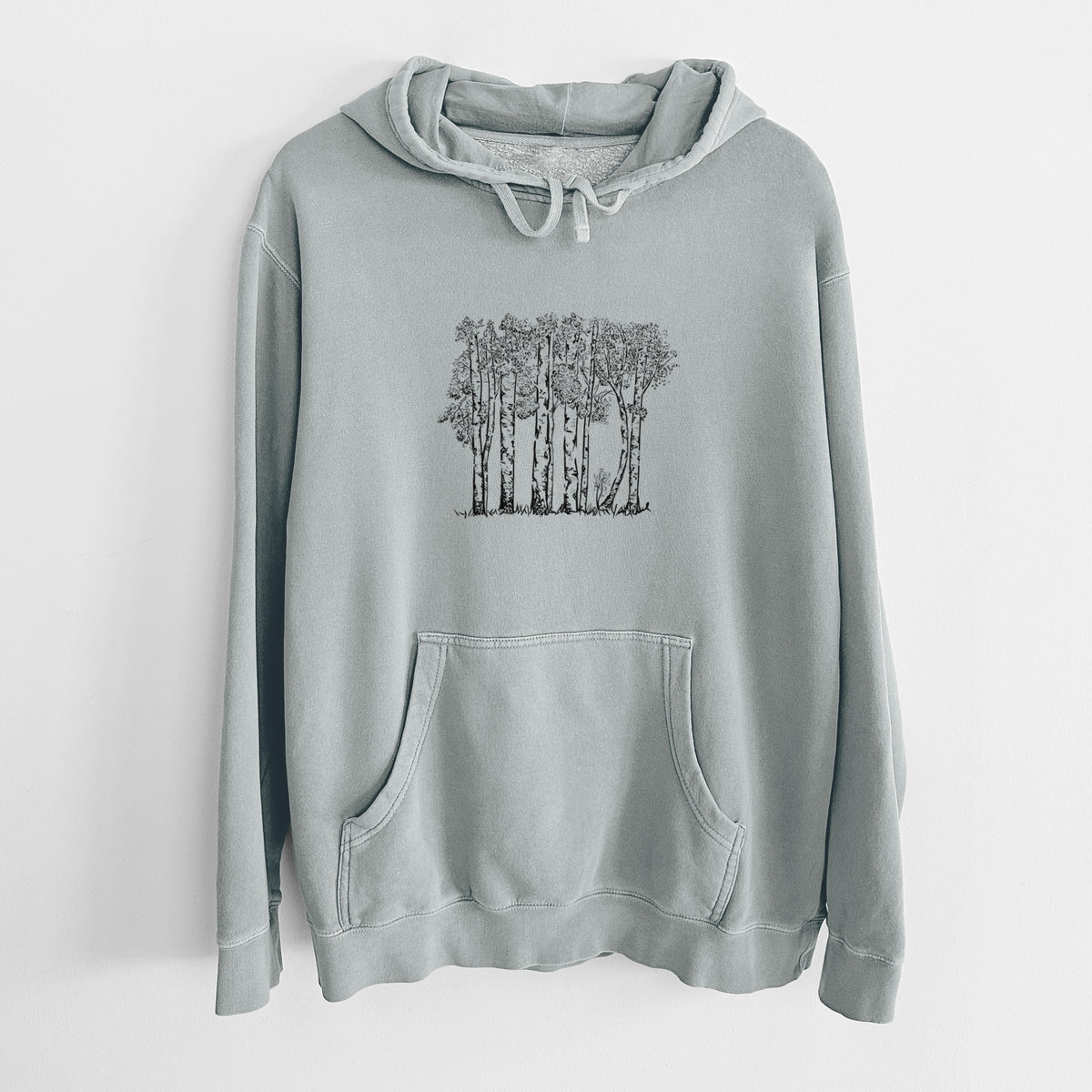 Quaking Aspens - Populus tremuloides - Unisex Pigment Dyed Hoodie