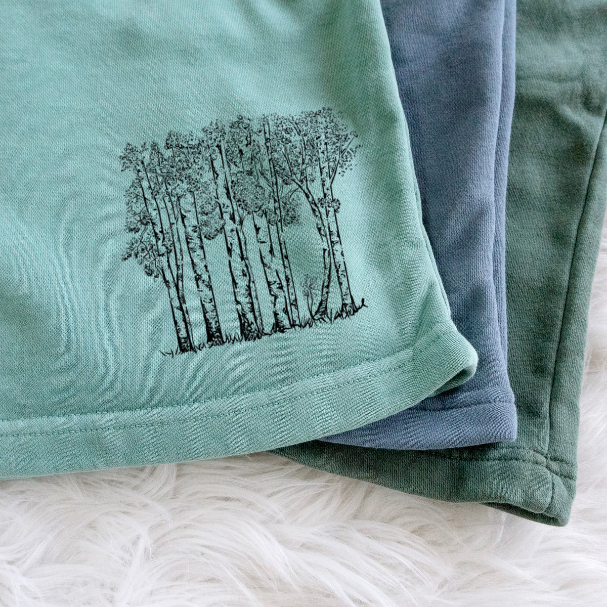 Quaking Aspens - Populus tremuloides - Unisex Pigment Dyed Shorts