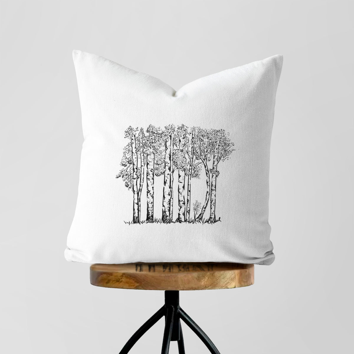 Quaking Aspens - Populus tremuloides - Throw Pillow Cover