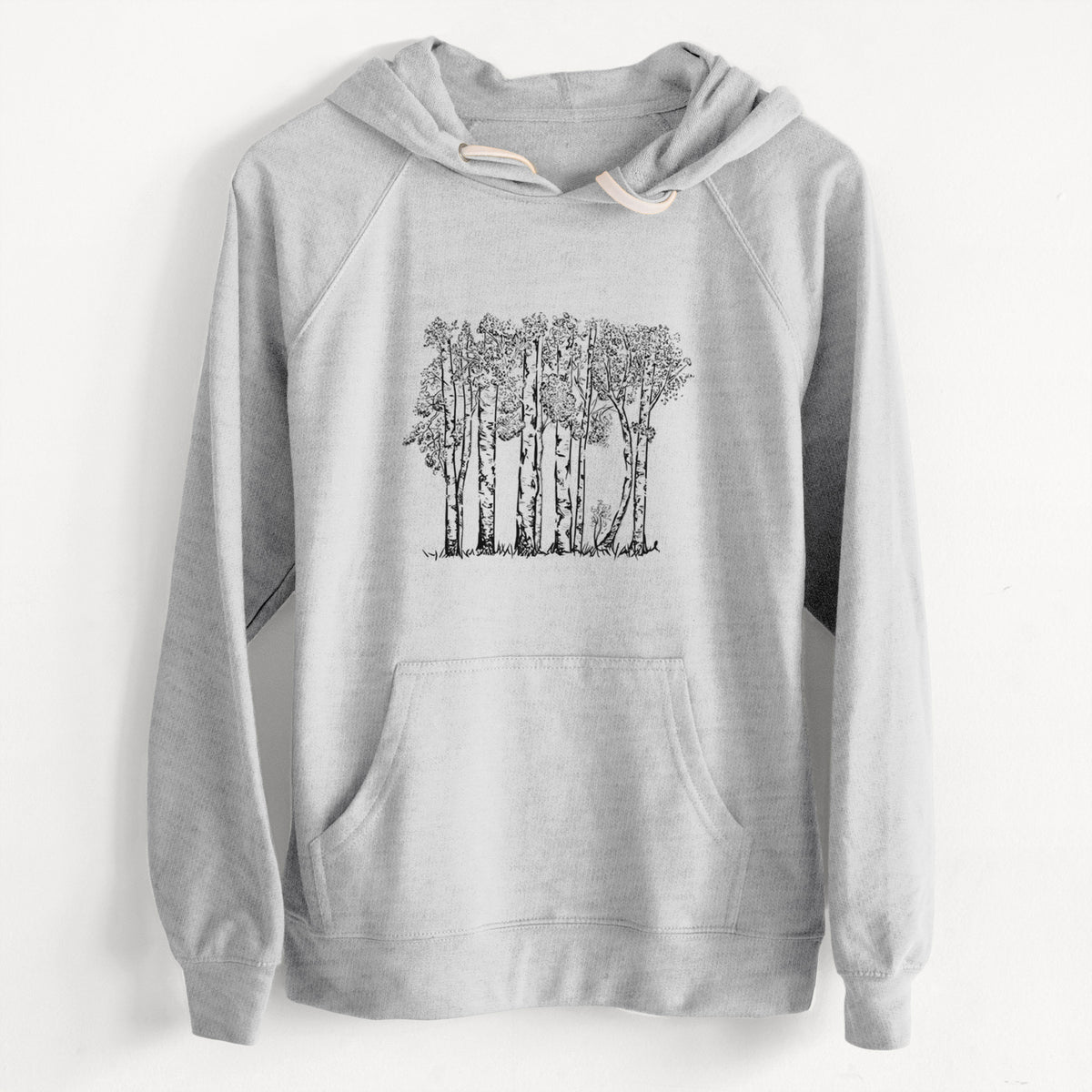 CLEARANCE - Quaking Aspens - Populus tremuloides  - Unisex Slim Fit Loopback Terry Hoodie