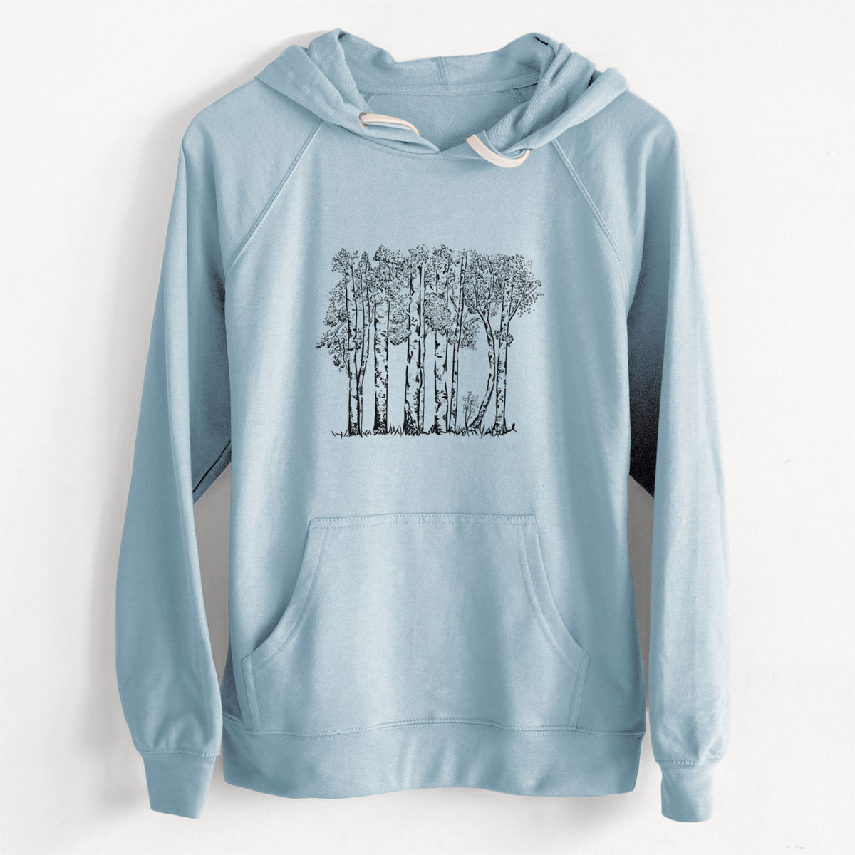 CLEARANCE - Quaking Aspens - Populus tremuloides  - Unisex Slim Fit Loopback Terry Hoodie