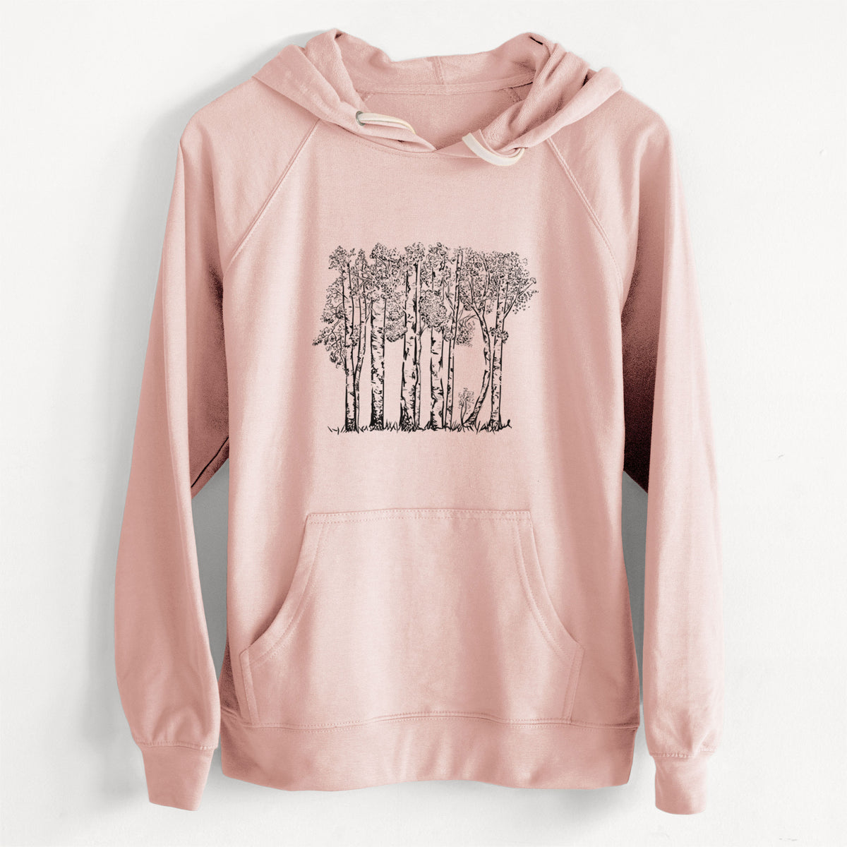 CLEARANCE - Quaking Aspens - Populus tremuloides  - Unisex Slim Fit Loopback Terry Hoodie