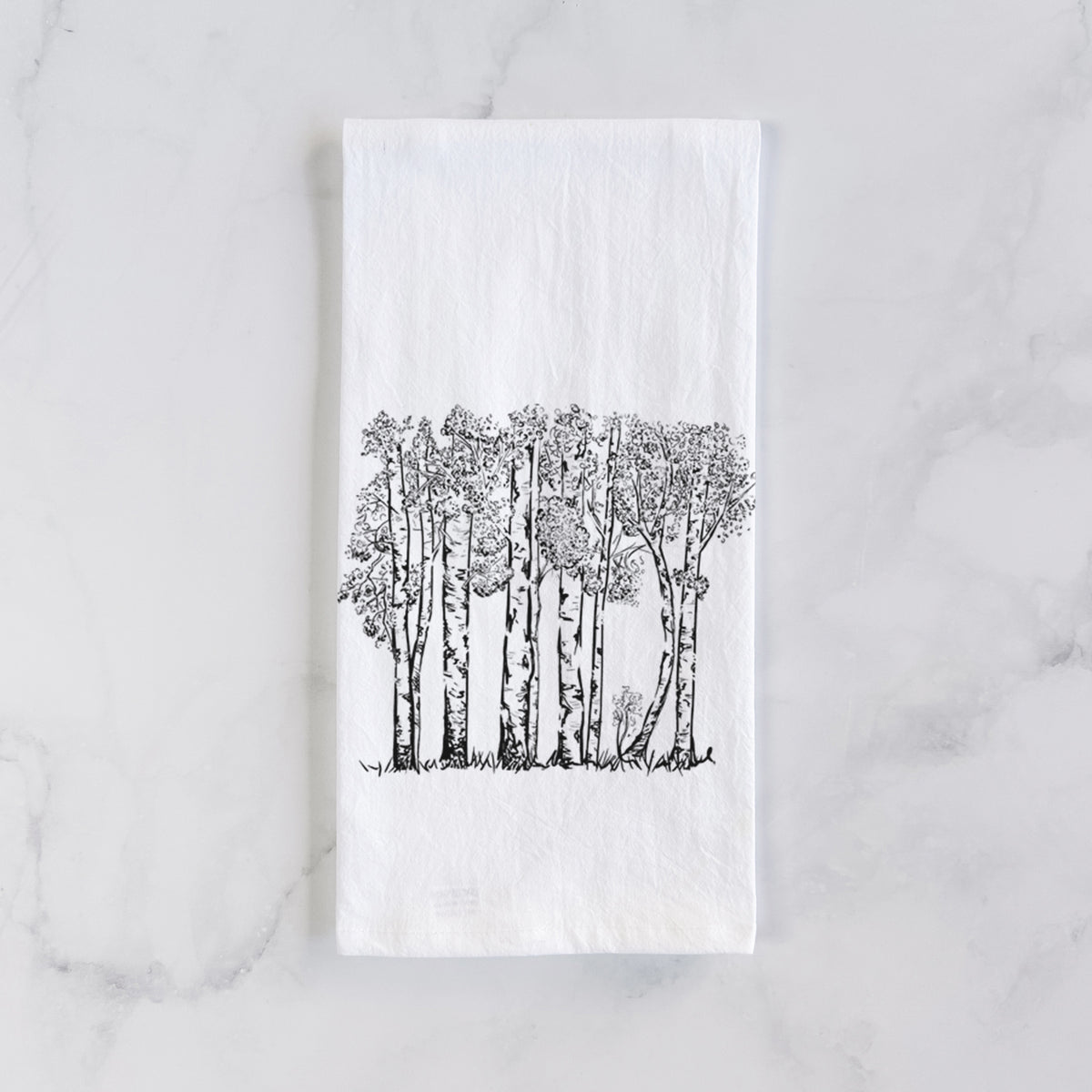 Quaking Aspens - Populus tremuloides Tea Towel