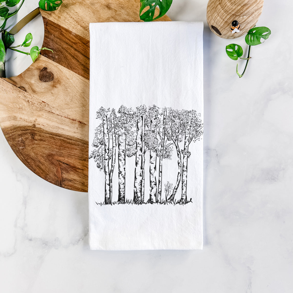 Quaking Aspens - Populus tremuloides Tea Towel