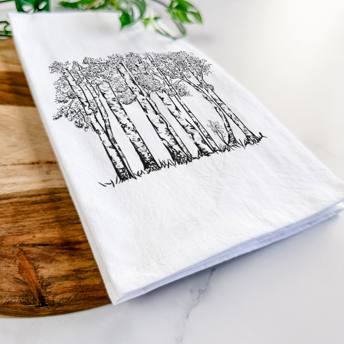 Quaking Aspens - Populus tremuloides Tea Towel