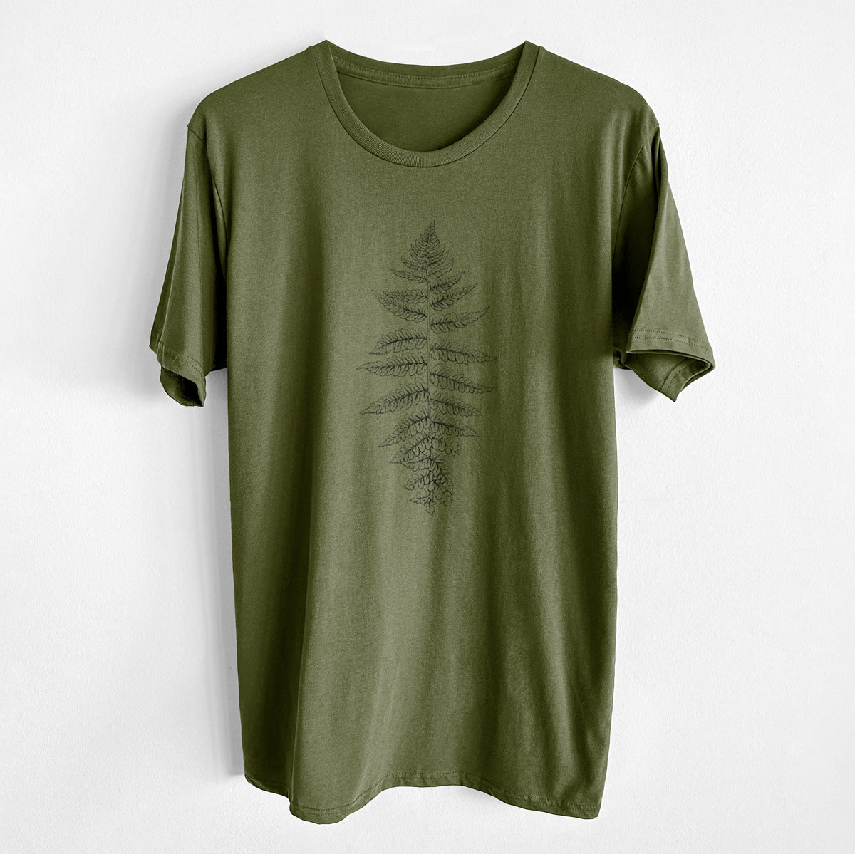 CLOSEOUT - Athyrium filix femina - Lady Fern - Unisex Crewneck - Made in USA - 100% Organic Cotton