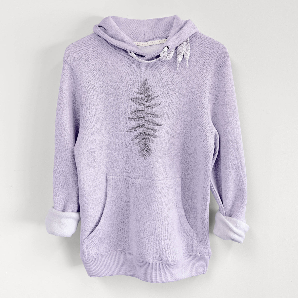 Athyrium filix femina - Lady Fern - Knit Hoodie