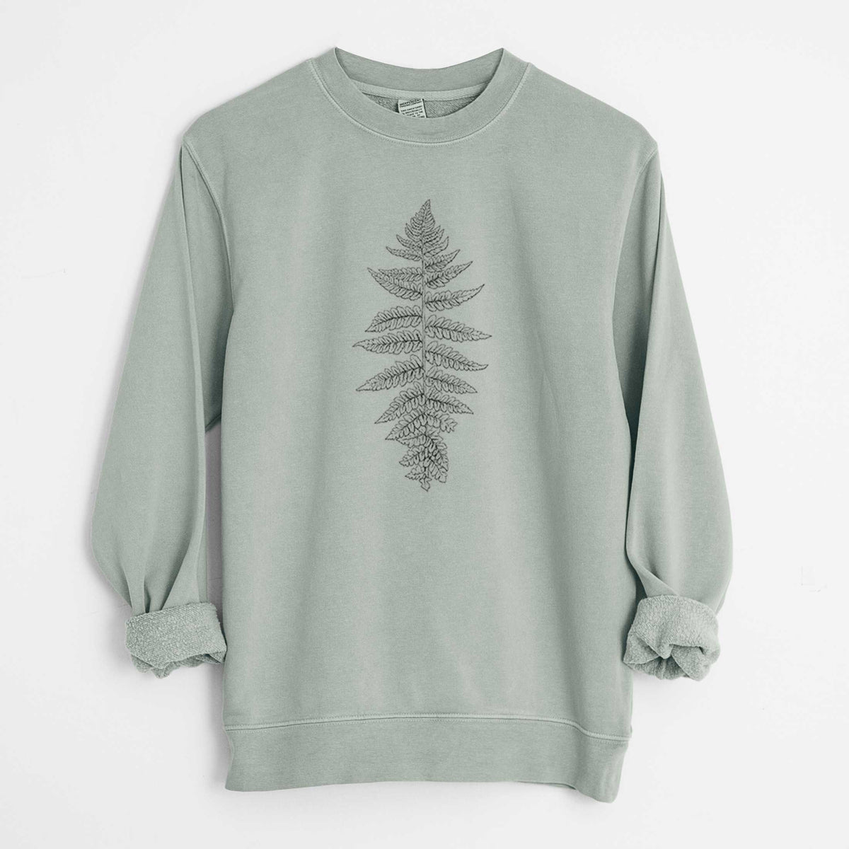 Athyrium filix femina - Lady Fern - Unisex Pigment Dyed Crew Sweatshirt