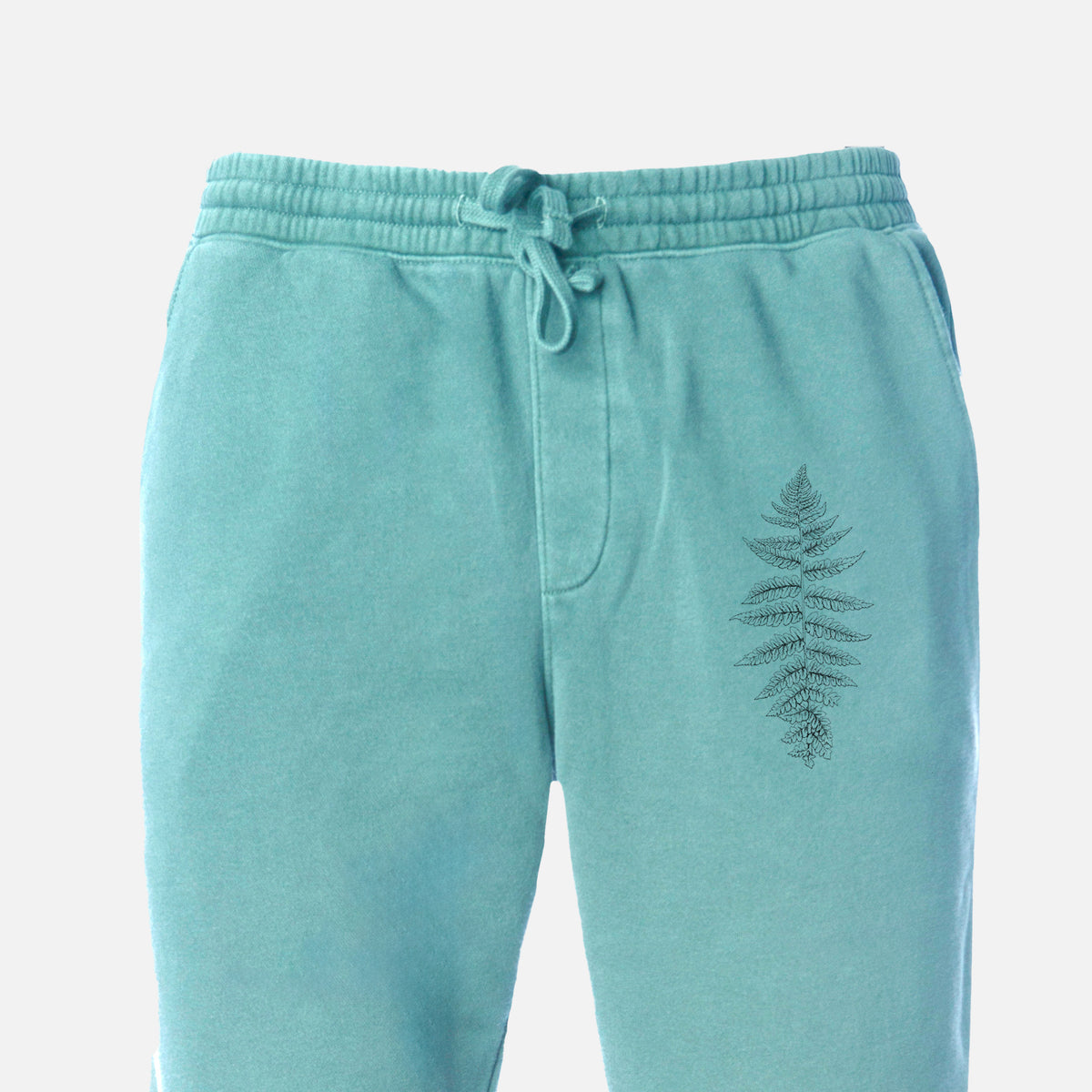 Athyrium filix femina - Lady Fern - Unisex Pigment Dyed Sweatpants