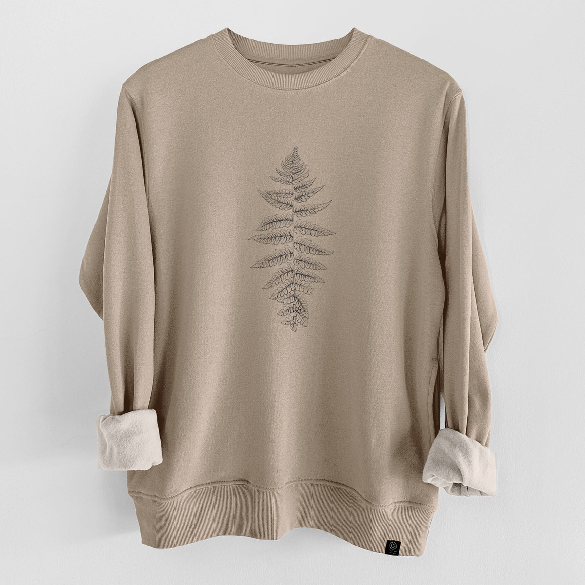 Athyrium filix femina - Lady Fern  - Unisex Reclaimed Crewneck Sweatshirt