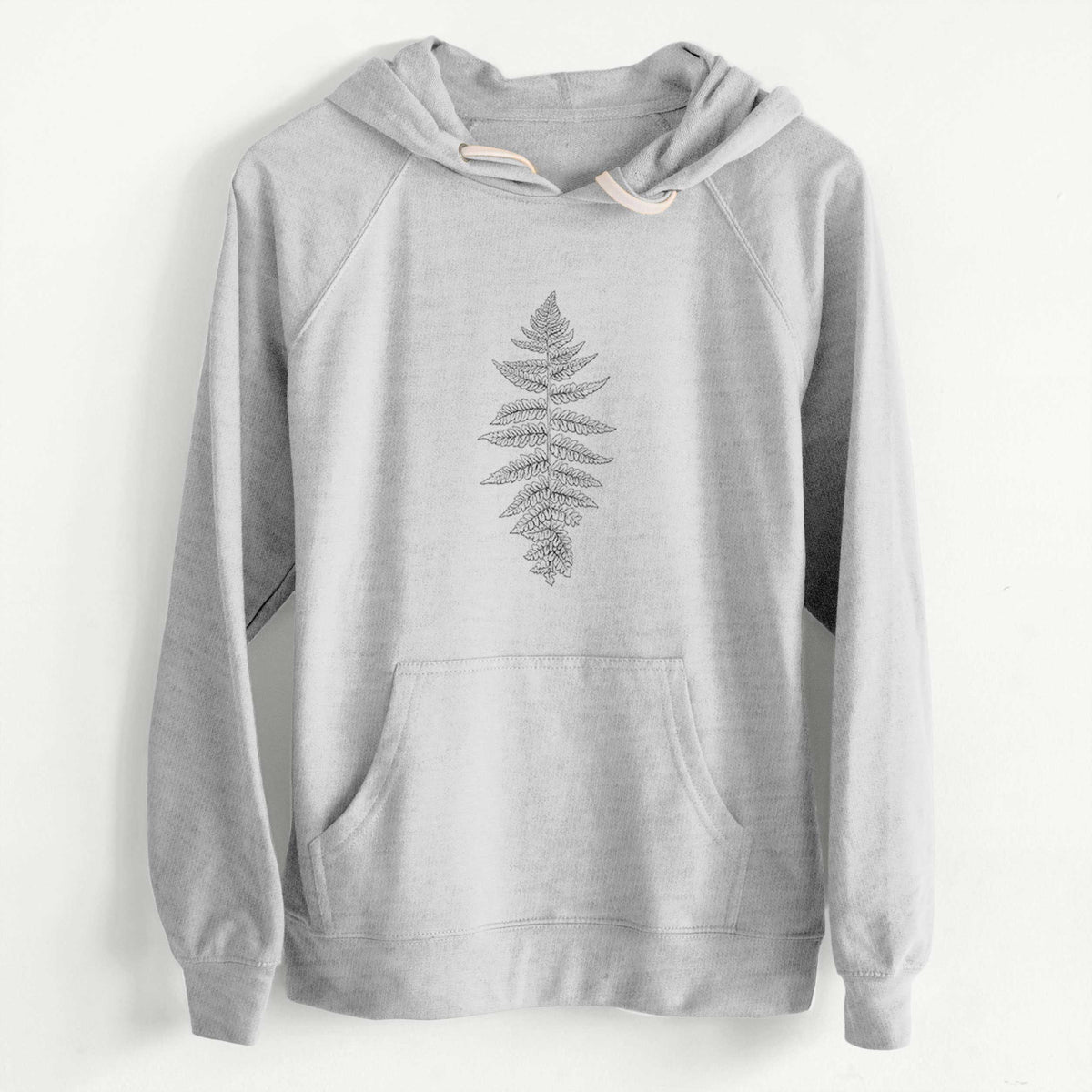 CLEARANCE - Athyrium filix femina - Lady Fern  - Unisex Slim Fit Loopback Terry Hoodie