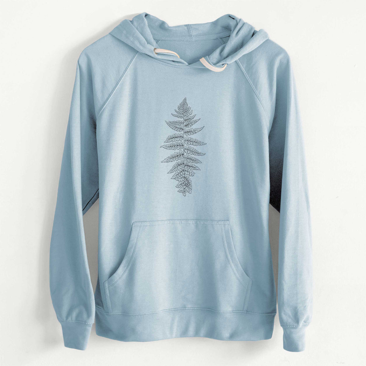 CLEARANCE - Athyrium filix femina - Lady Fern  - Unisex Slim Fit Loopback Terry Hoodie