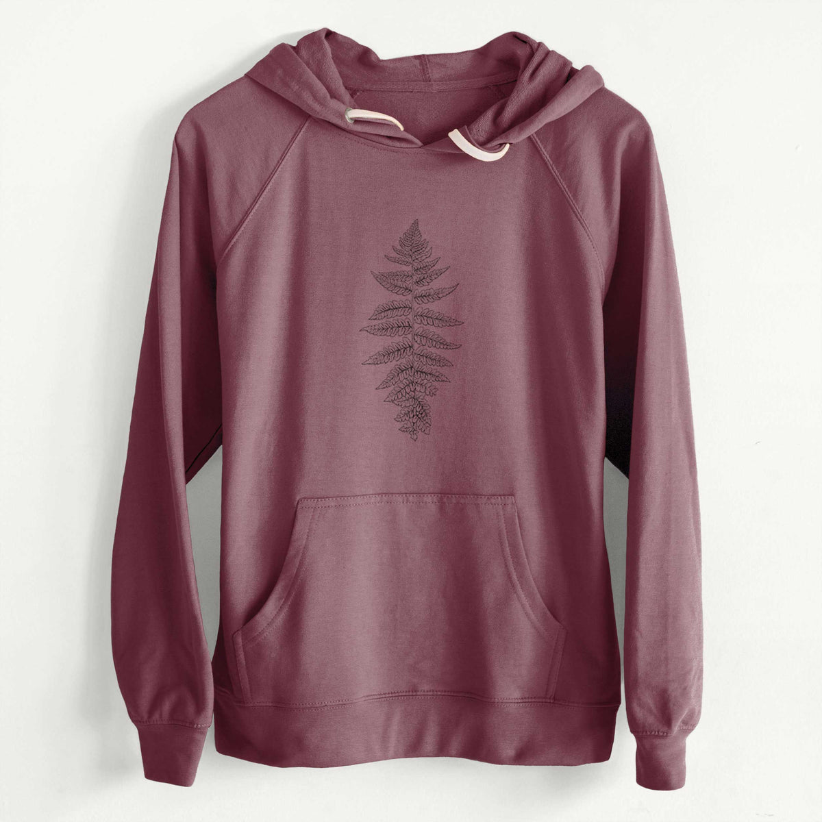 CLEARANCE - Athyrium filix femina - Lady Fern  - Unisex Slim Fit Loopback Terry Hoodie